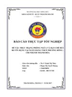 BÁO CÁO THỰC TẬP TỐT NGHIỆP ĐỀ TÀI THỰC TRẠNG PHÒNG NGỪA VÀ HẠN CHẾ RỦI RO TÍN DỤNG TẠI NGÂN HÀNG TMCP PHƯƠNG ĐÔNG - CHI NHÁNH THANH HÓA