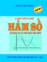 chuyên đề trắc nghiệm  sự TƯƠNG GIAO của đồ THỊ hàm số  (có đáp án và lời giải chi tiết) 