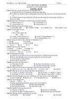 Câu hỏi trắc nghiệm hóa hữu cơ có nhóm chức