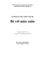 Chủ đề bé với mùa xuân