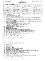 Đề cương TIẾNG ANH 10 HK1