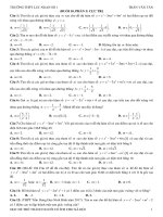 Bài tập trăc nghiệm chuyên đề hàm số lớp 12