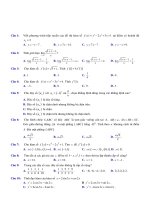 Đề 2 trắc nghiệm môn toán lớp 11