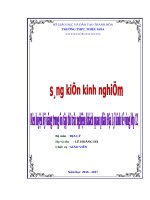 Rèn luyện kỹ năng trong ôn tập thi trắc nghiệm khách quan phần địa lý kinh tế vùng lớp 12 