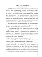 Using writing process   oriented approach to improve 12th graders’ writing skill at quang xuong i high school 