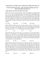 KĨ THUẬT ĐỒNG ĐẲNG hóa THỦY PHÂN hóa TRONG bài TOÁN đốt CHÁY hợp CHẤT hữu cơ