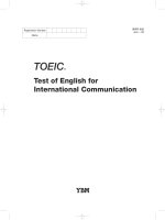 đề thi toeic và đáp án (dhbk dn)