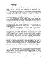 Some suggested techniques to promote students’ speaking skill at high school 