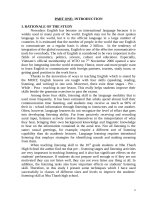 Using some authentic techniques to enhance the 10th grades listening skill at nhu thanh high school 