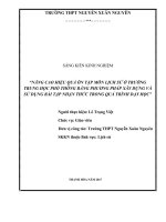 Nâng cao hiệu quả ôn tập môn lịch sử ở trường THPT bằng phương pháp xây dựng và sử dụng bài tập nhận thức trong qua trình dạy học 