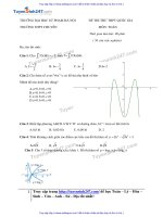 Đề toán và đáp án chuyên sư phạm