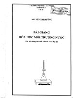 bai giang hoa hoc moi truong nuoc