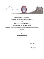 Designing a web based nursing care process information system for hospitals 