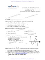 Đề toán và đáp án chuyên hạ long quảng ninh