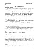 Helping students know how to solve pronuciation part in tests, exams 