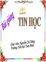 Bai mau chuongi bai 1 nhung gi em da biet 2t (Tin học lớp 4)