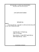 Cách mạng khoa học – công nghệ và xu thế toàn cầu hóa nữa sau thế kỷ XIX” lớp 12 chương trình chuẩn 