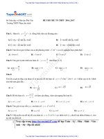 Đề toán và đáp án THPT Phan châu Chinh 