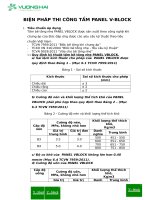 Biện pháp thi công tấm tường AAC