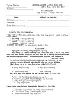 Bài thi môn tiếng việt học kỳ 2 lớp 1