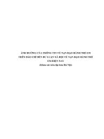 TIỂU LUẬN dư LUẬN xã hội về nạn bạo HÀNH TRẺ EM HIỆN NAY