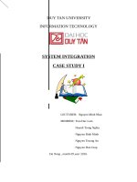 ĐỒ ÁN TÍCH HỢP HỆ THỐNG NGÀNH CÔNG NGHỆ THÔNG TIN