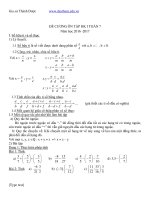 Ôn tập học kì i môn Toán lớp 7 khá đầy đủ