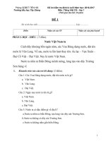 Đề ôn tiếng việt lớp 1