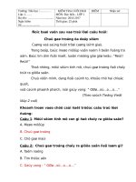 Đề tiếng việt học kỳ 2 lớp 1