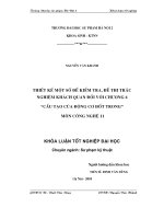 Thiết kế một số đề kiểm tra, đề thi trắc nghiệm khách quan đối với chương 6 Cấu tạo của động cơ đốt trong môn Công nghệ 11 (Khóa luận tốt nghiệp)