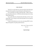 Nghiên cứu khả năng chú ý, ghi nhớ và học lực của học sinh trường THPT Văn Lâm, Hưng Yên (Khóa luận tốt nghiệp)