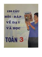 120 câu hỏi   đáp về dạy và học toán 3 