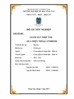 Giám sát nhịp tim qua điện thoại android 