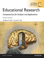 Educational research compentencies for analysis and applications 7th by mills and r gray 