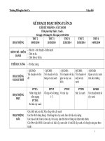 Giáo án mầm non lớp chồi chủ đề một số loại cây xanh tuần 4 