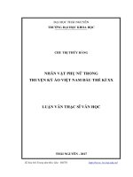 Nhân vật phụ nữ trong truyện kỳ ảo Việt Nam đầu thế kỉ XX (LV thạc sĩ)