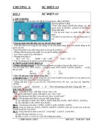 CHƯƠNG i sự điện LI hóa cơ bản lớp 11 TRƯỜNG PTTH bắc sơn BS  t DUY học kì 1 NH 2017 2018