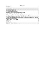 Rèn luyện một số kỹ năng thực hành về các biện pháp tu từ tiếng việt qua bài học thực hành một số phép tu từ ngữ âm 