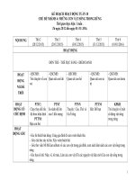 Giáo án mầm non lớp chồi tuần 18  động vật sống trong rừng 