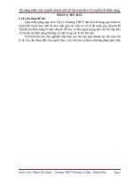 Kỹ năng phân tích và giải nhanh một số bài toán khó về truyền tải điện năng 