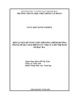Rèn luyện kỹ năng viết phương trình đường thẳng đi qua hai điểm cực trị của đồ thị hàm số bậc ba 