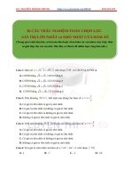 36 câu trắc nghiệm GIÁ TRỊ LỚN NHẤT VÀ NHỎ NHẤT CỦA HÀM SÔ