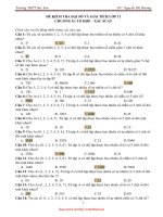 60 câu trắc nghiệm tổ hợp – xác suất ôn thi THPT có đáp án