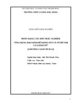 Phân dạng câu hỏi trắc nghiệm  ứng dụng đạo hàm để khảo sát và vẽ đồ thị của hàm số 
