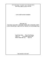 Giáo dục đạo đức cho học sinh lớp 12 trường THPT lang chánh qua một số tác phẩm văn xuôi hiện đại 