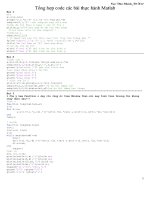 Tổng hợp code các bài thực hành matlab