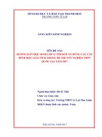 Hướng dẫn học sinh lớp 12 tìm đáp án đúng các câu hình học giải tích trong đề thi THPT quốc gia năm 2017 