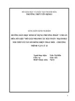 Hướng dẫn học sinh sử dụng phương pháp chuẩn hóa số liệu để giải nhanh các bài toán mạch RLC nối tiếp có tần số dòng điện thay đổi   chương trình vật lý 12 