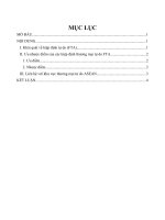 Bình luận ưu nhược điểm của các Hiệp định thương mại tự do (FTA) và liên hệ với Khu vực thương mại tự do ASEAN