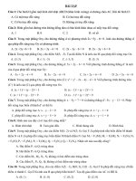 Bài tập chương 1 hình lớp 11
